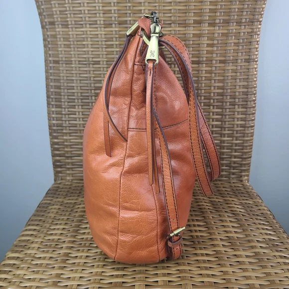 HOBO Orange Leather Hobo Bag - Picture 5 of 16
